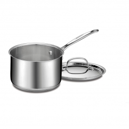 Chef's Classic™ Stainless 3 Quart Saucepan with Cover 